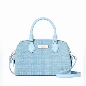 NWT KATE SPADE ♠️ MADISON STUDDED BLING DENIM SATCHEL✨✨✨🪩🪩🪩✨✨🪩🪩🪩🪩